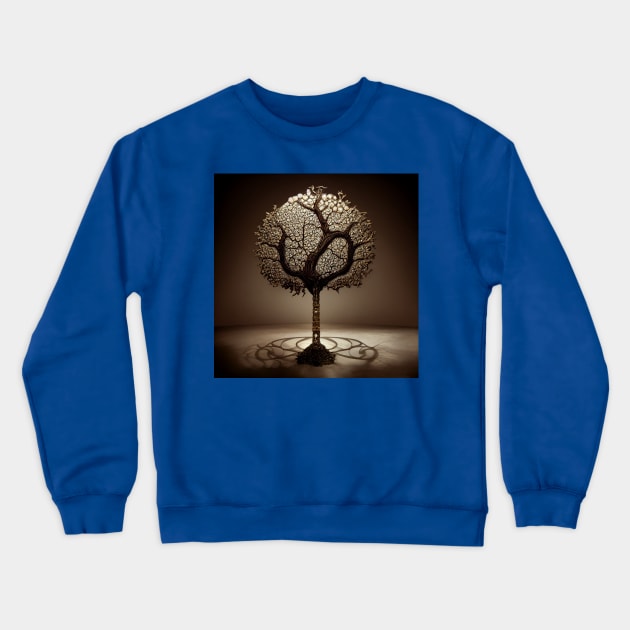 Yggdrasil World Tree of Life Crewneck Sweatshirt by Grassroots Green